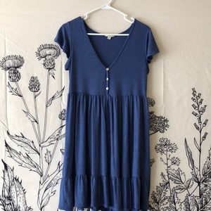 Blue/Purple Dress with Buttons